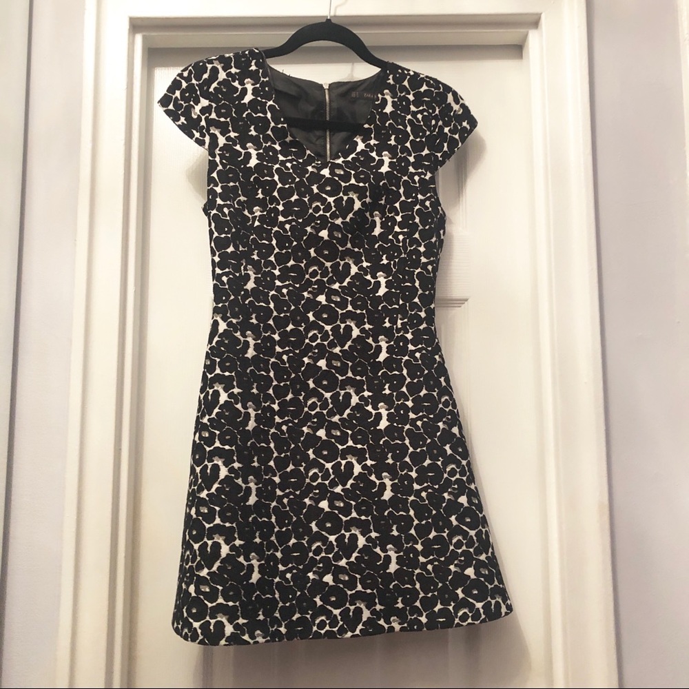 Zara Print mini dress